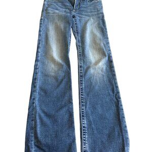 Wrangler Willow Women's Juniors 1x33 Medium Wash Blue Jeans